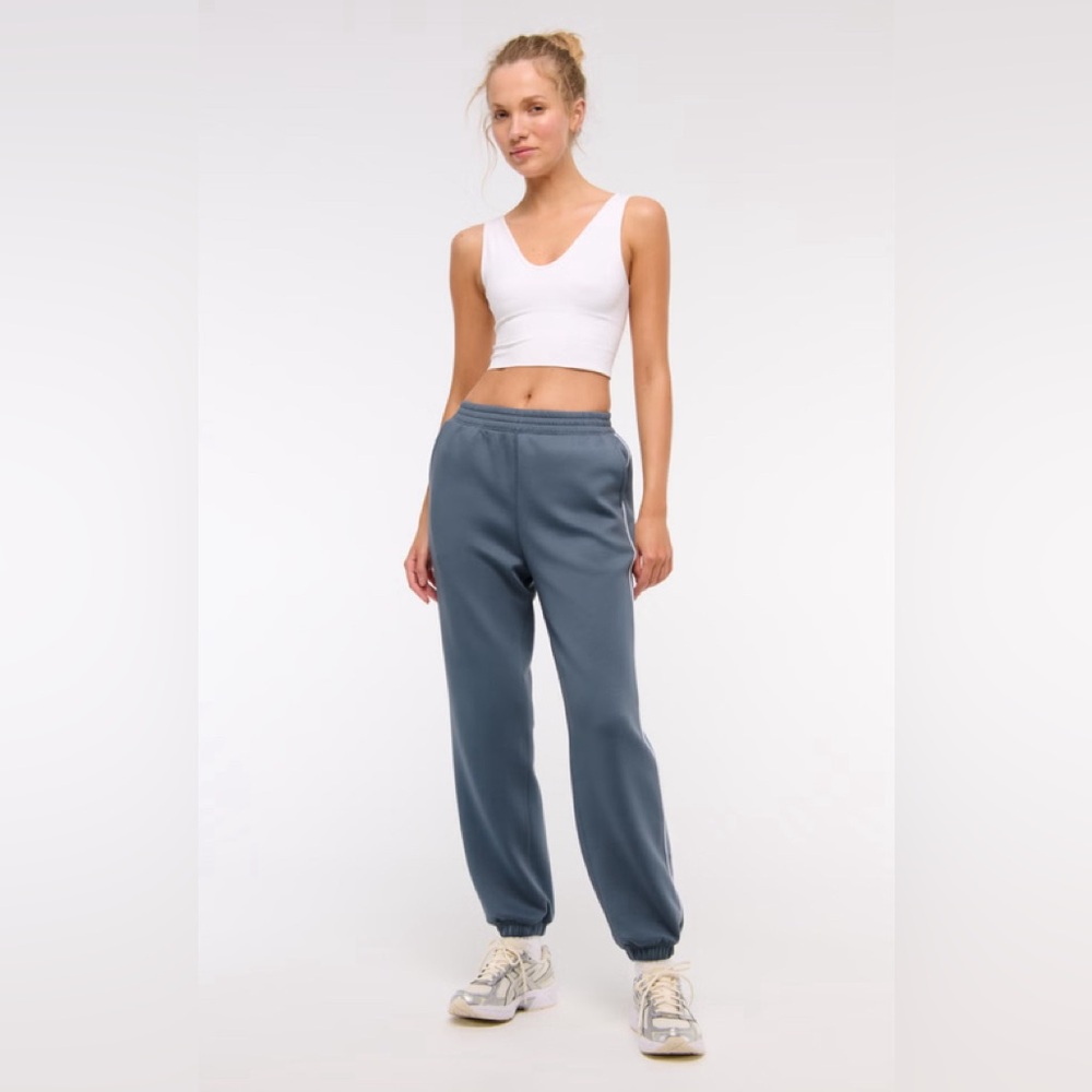 Abercrombie and Fitch YPB NeoKnit Sweatpants, Light Blue, Small